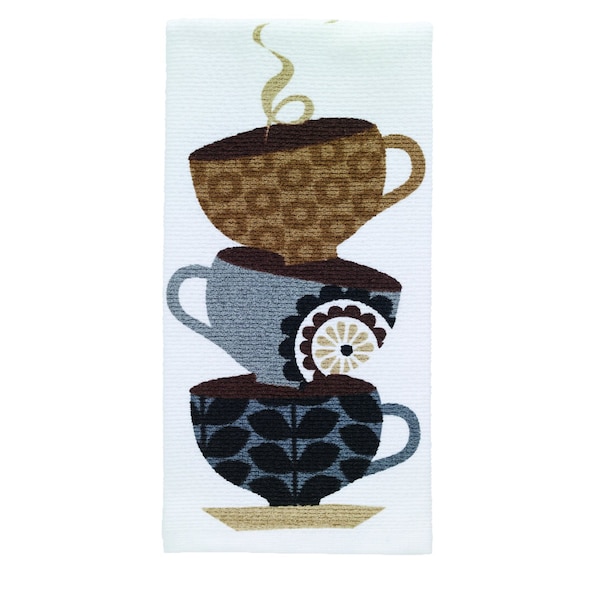 T-Fal T-Fal Multicolored Cotton Coffee Cups Kitchen Towel 1 pk 12459 - main
